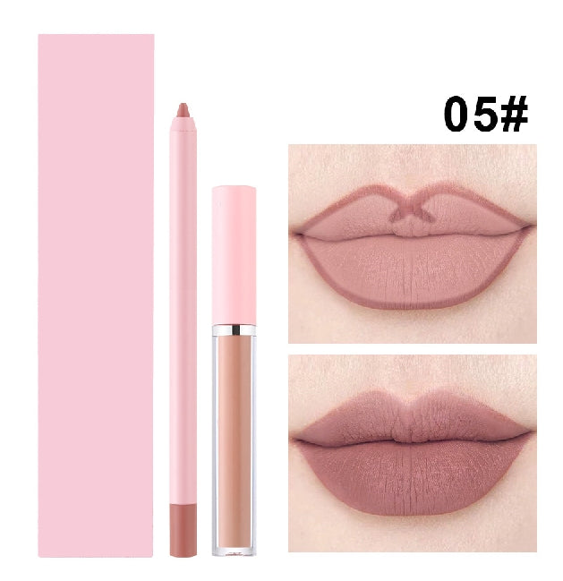 2 in 1 Lipliner and Liquid Lipstick OEM