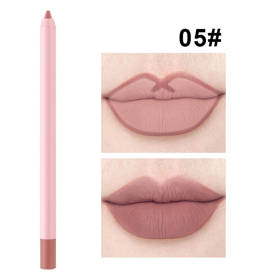 OEM Matte Waterproof Pink Lipliner Pencil
