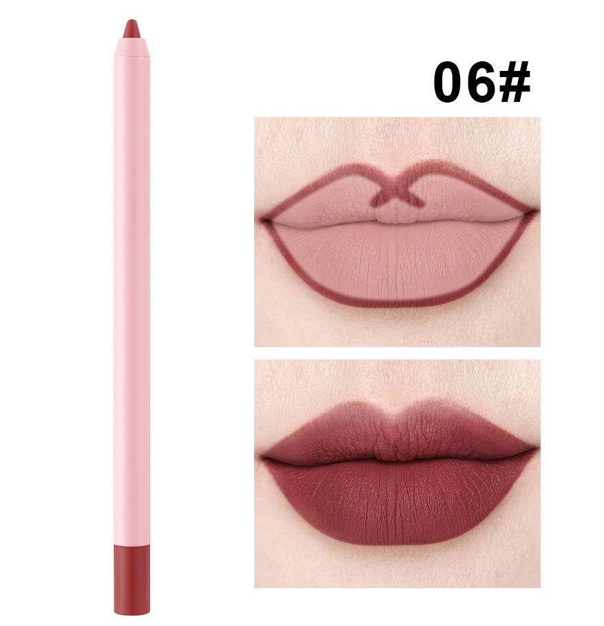 OEM Matte Waterproof Pink Lipliner Pencil