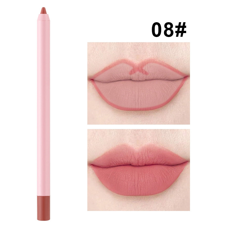 OEM Matte Waterproof Pink Lipliner Pencil