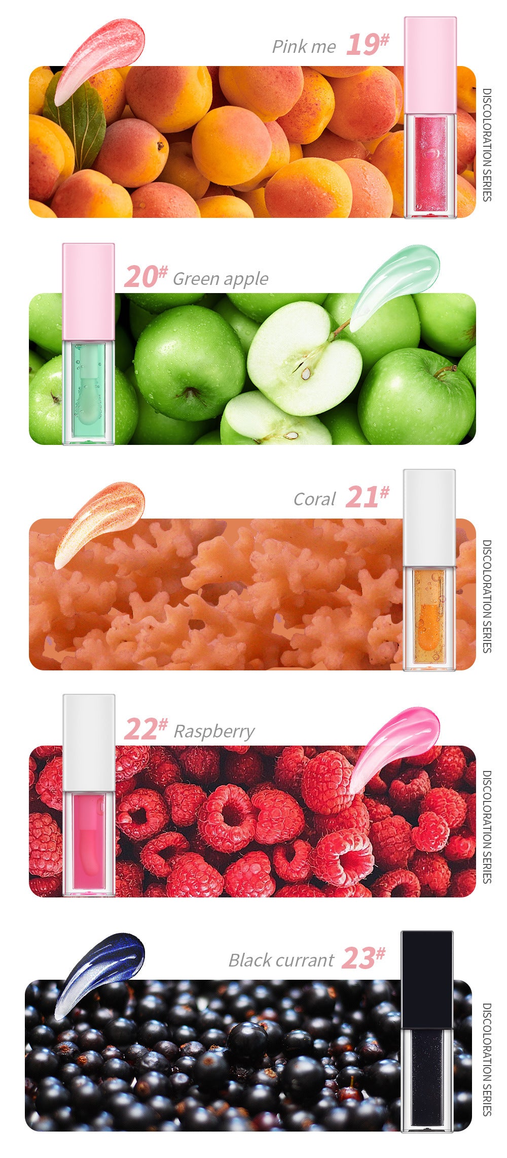 Fruit Lip Oil with color change oil Private Logo