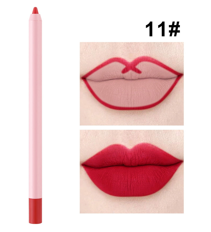OEM Matte Waterproof Pink Lipliner Pencil
