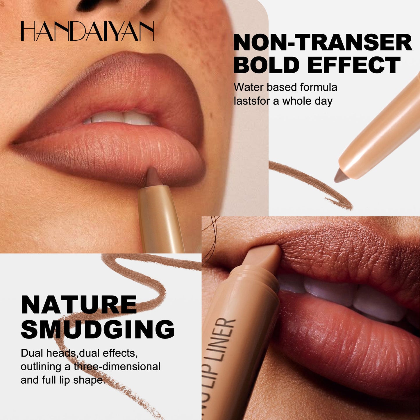 Private Logo Double Sides Matte Lip Liner Waterproof Low MOQ