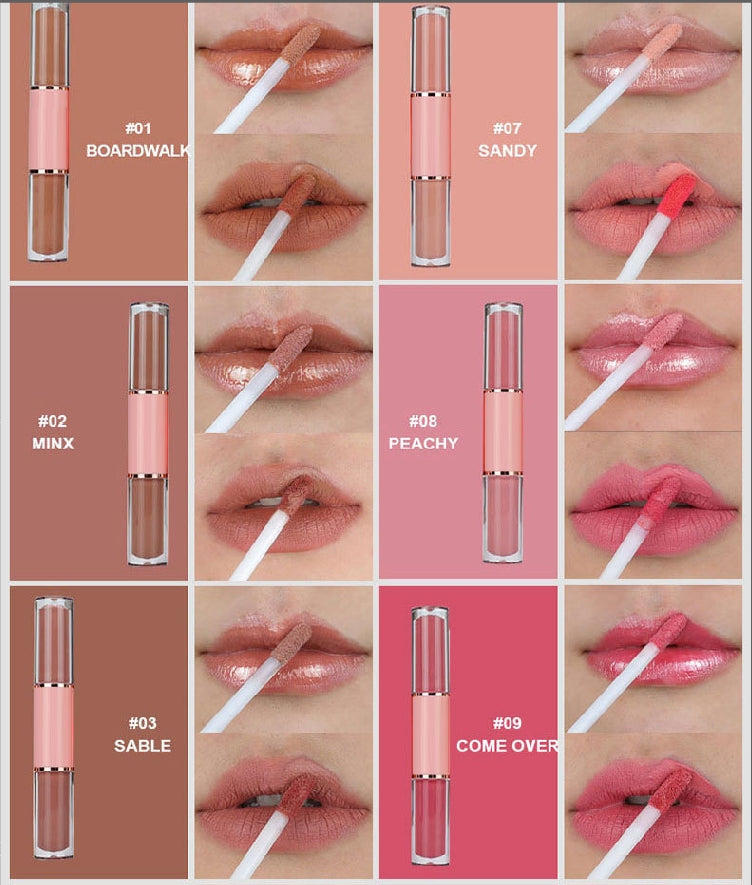 2 in 1 lip gloss and llquid lipstick