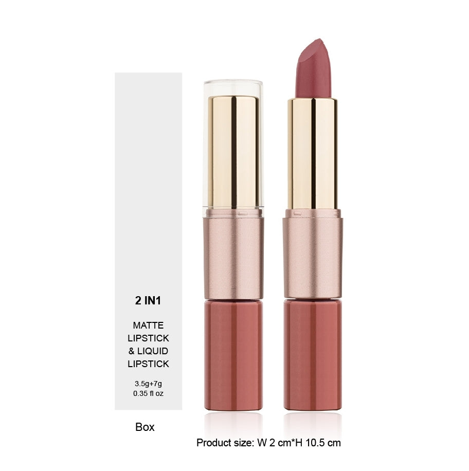 2 in 1 Matte Liquid Lipstick and Matte Lipstick OEM