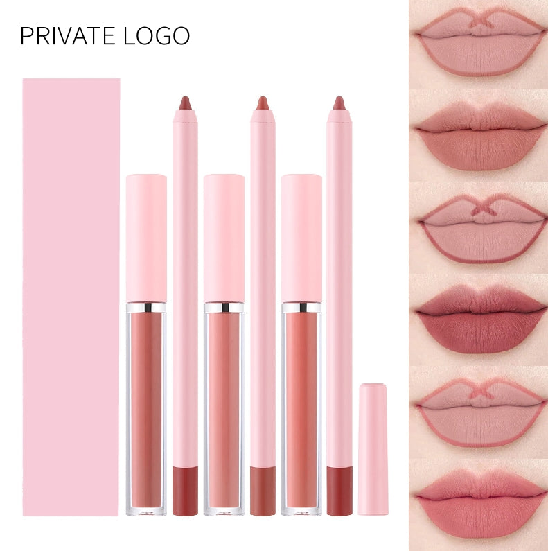 2 in 1 Lipliner and Liquid Lipstick OEM