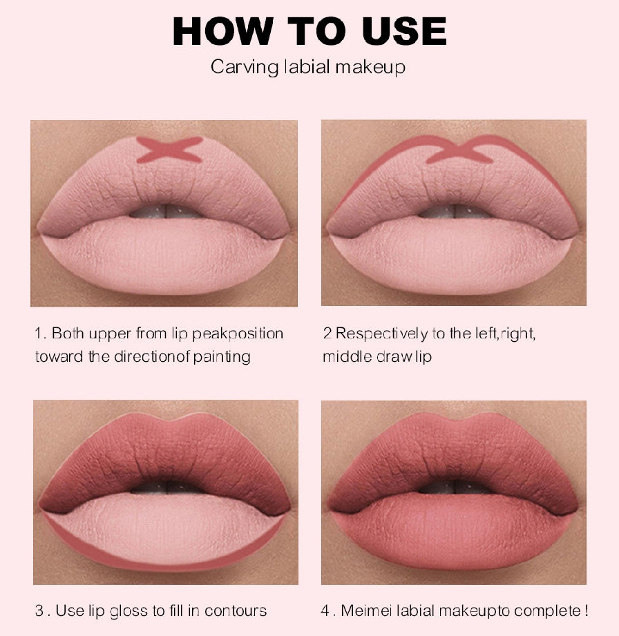 2 in 1 Lipliner and Liquid Lipstick OEM