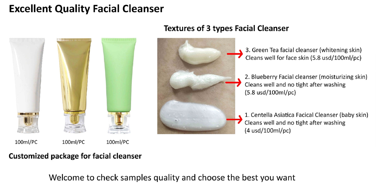 Facial Cleanser Cream OEM Very Good Quality Deep Cleaning Moisturizing after washing