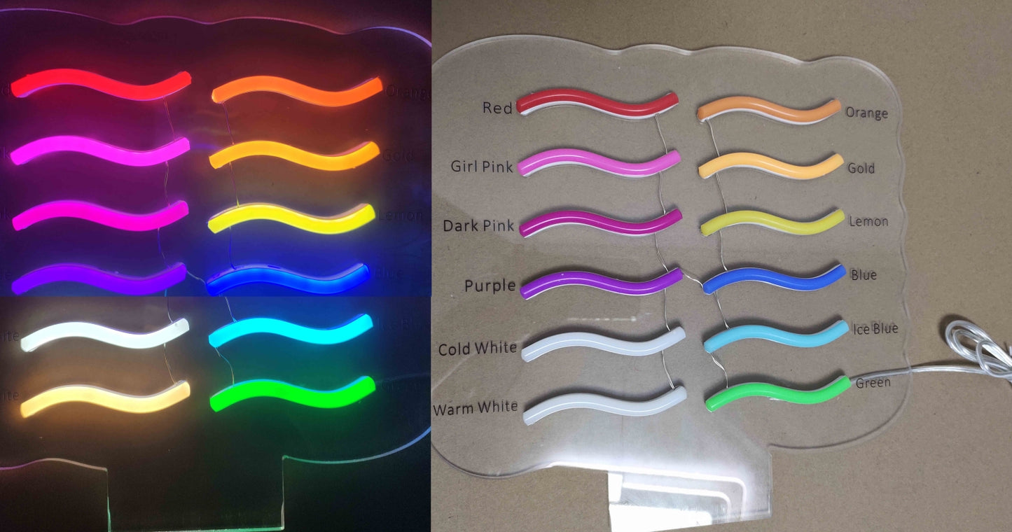 Custom Split LED Neon Sign Private Design