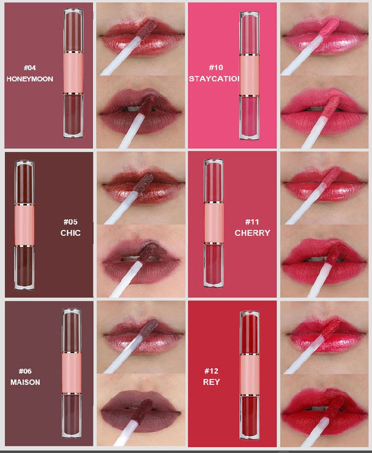 2 in 1 lip gloss and llquid lipstick