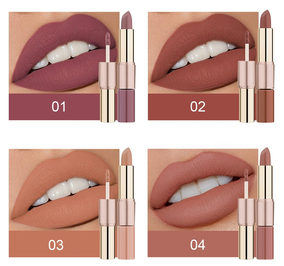 2 in 1 Matte Liquid Lipstick and Matte Lipstick OEM