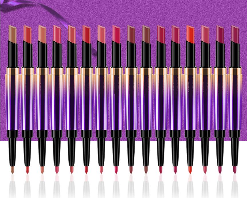 2 in 1 Lipstick and Lip Liner OEM