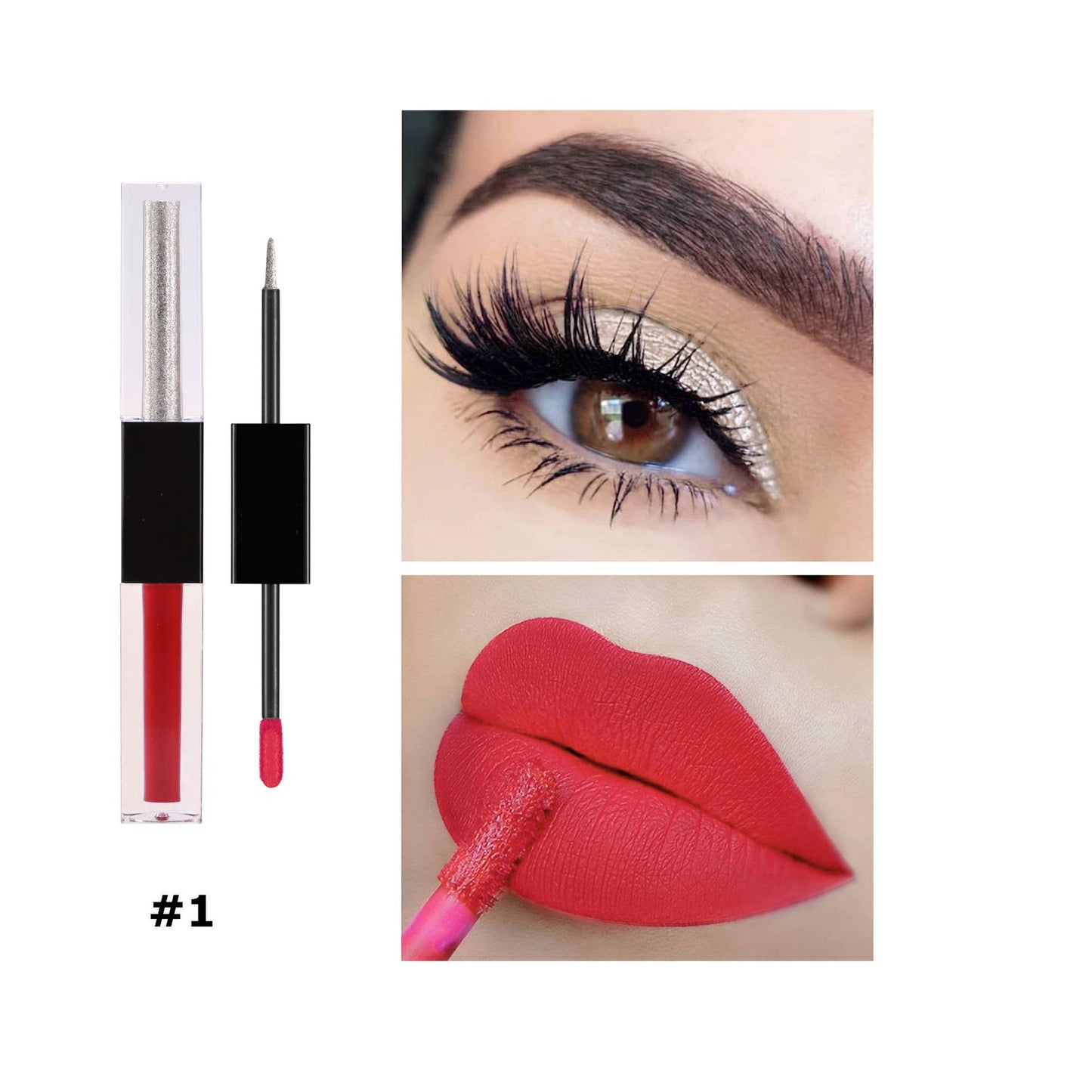 2 in 1 Lip Gloss and Liquid Lipstick OEM