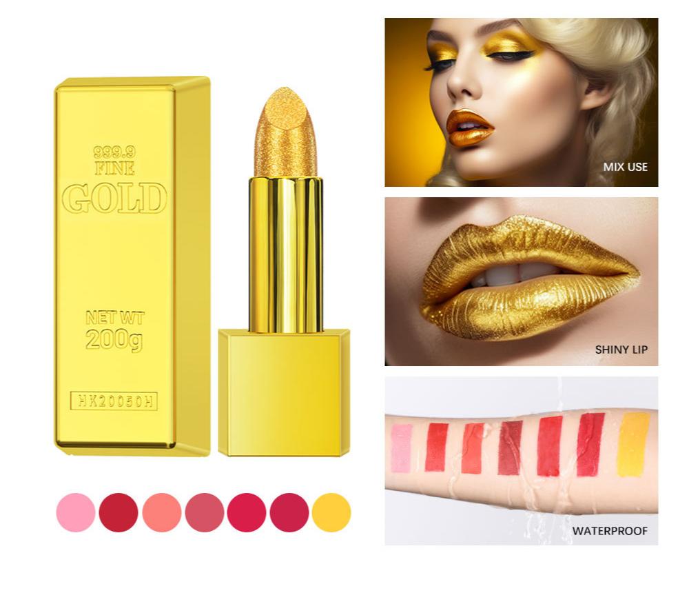 Golden Matte Lipstick OEM Private Logo
