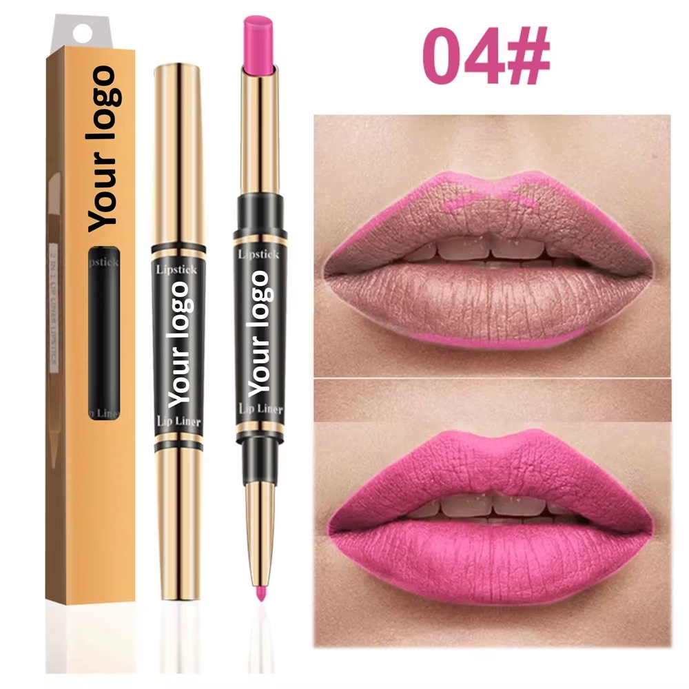 2 in 1 Matte Lipstick and Lip Liner OEM