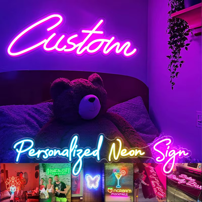 Custom Split LED Neon Sign Private Design