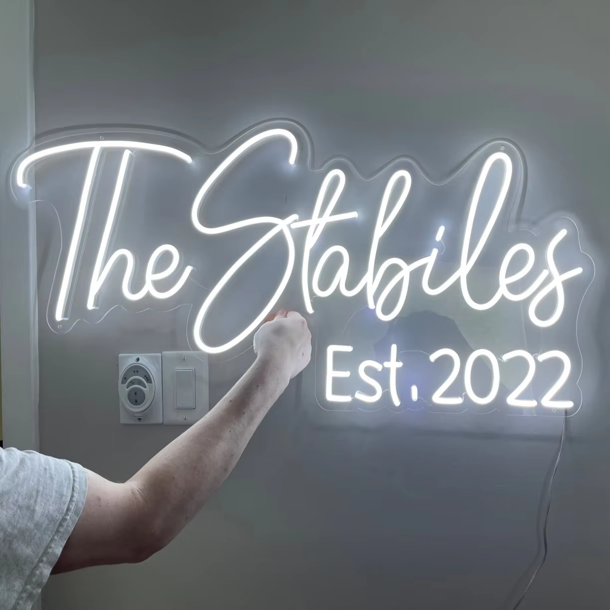 Custom Split LED Neon Sign Private Design