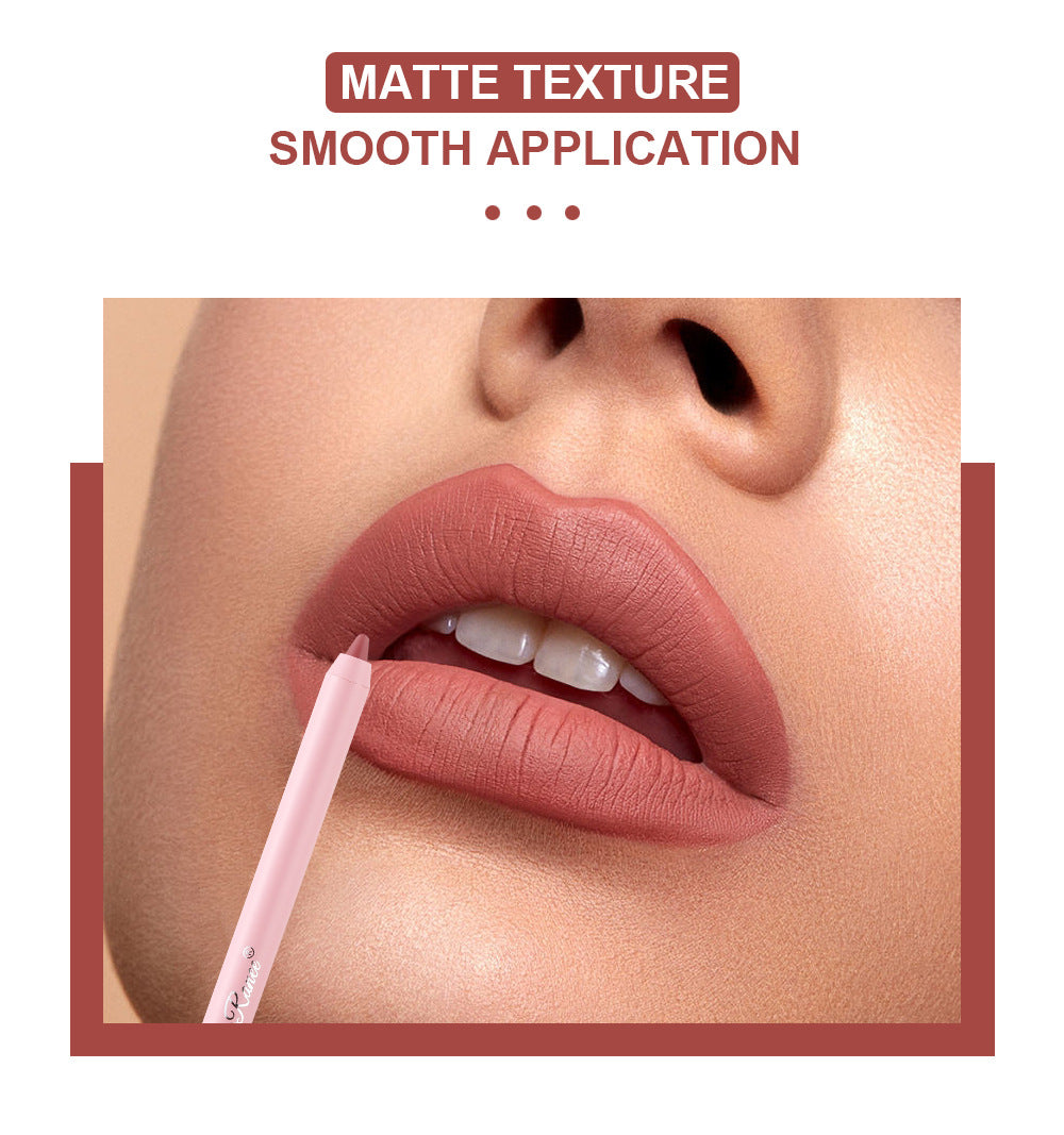 OEM Matte Waterproof Pink Lipliner Pencil