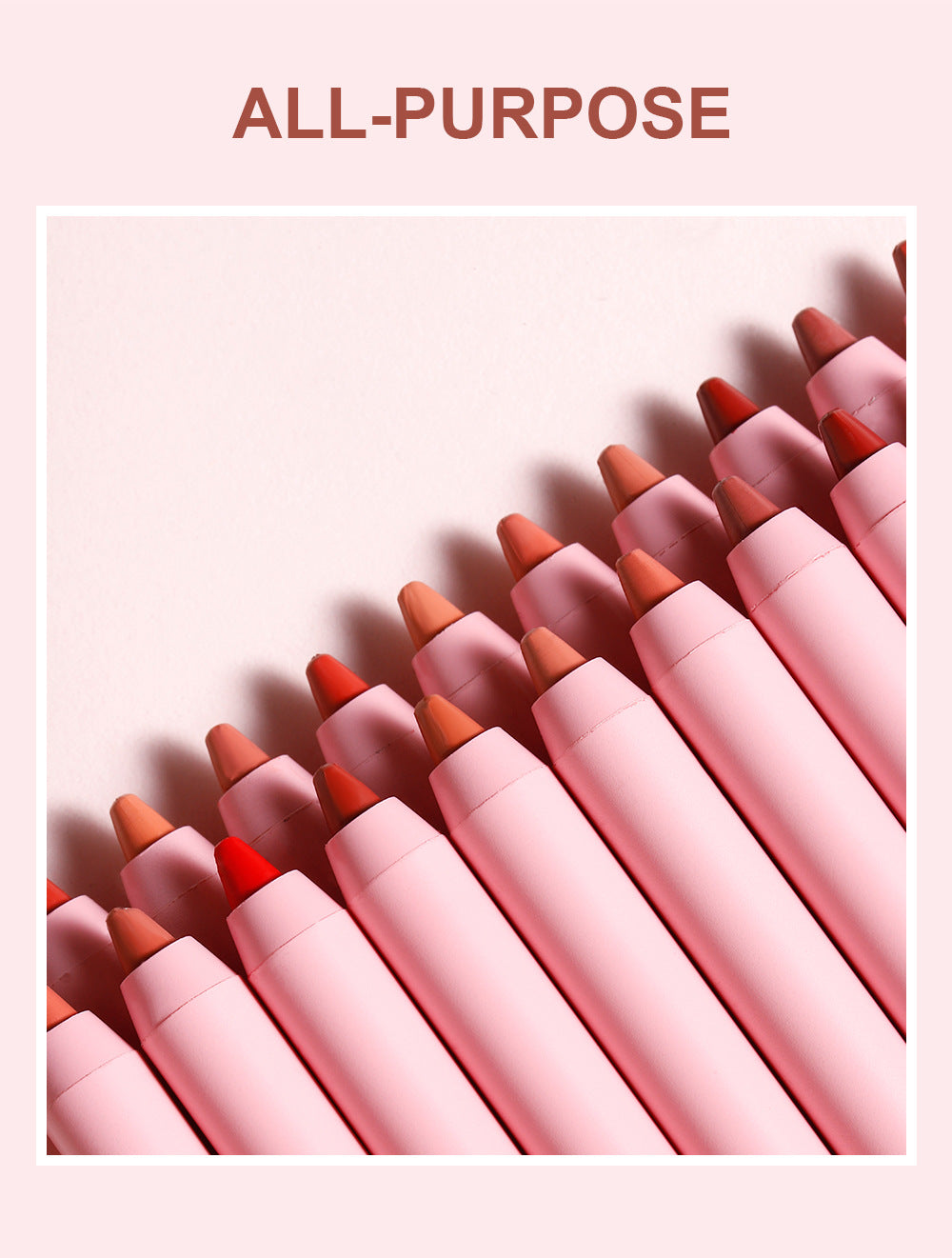OEM Matte Waterproof Pink Lipliner Pencil