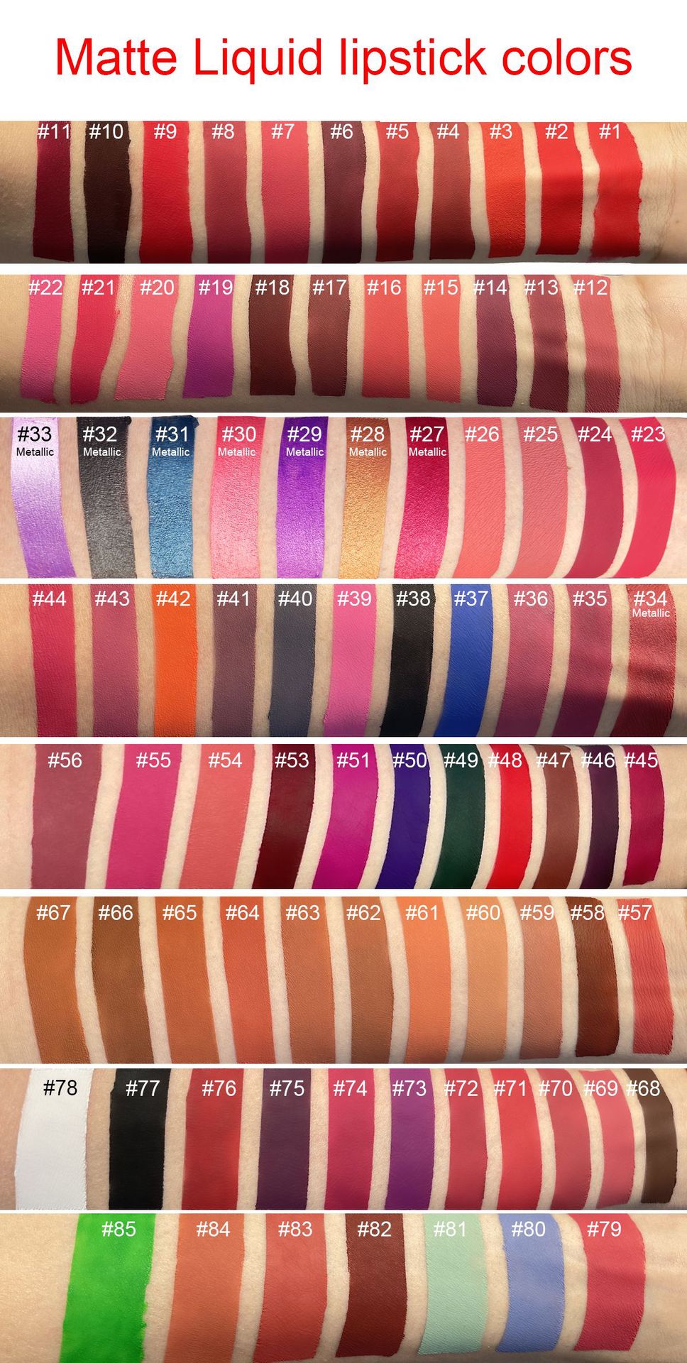 Waterproof Liquid Lipstick OEM