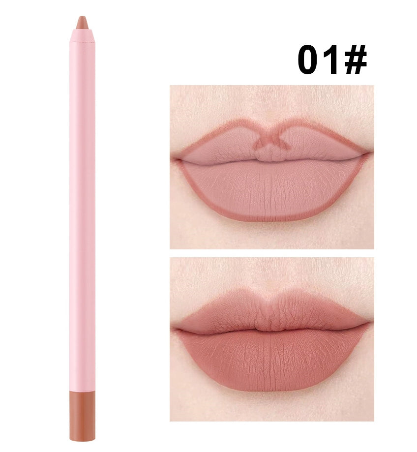 OEM Matte Waterproof Pink Lipliner Pencil