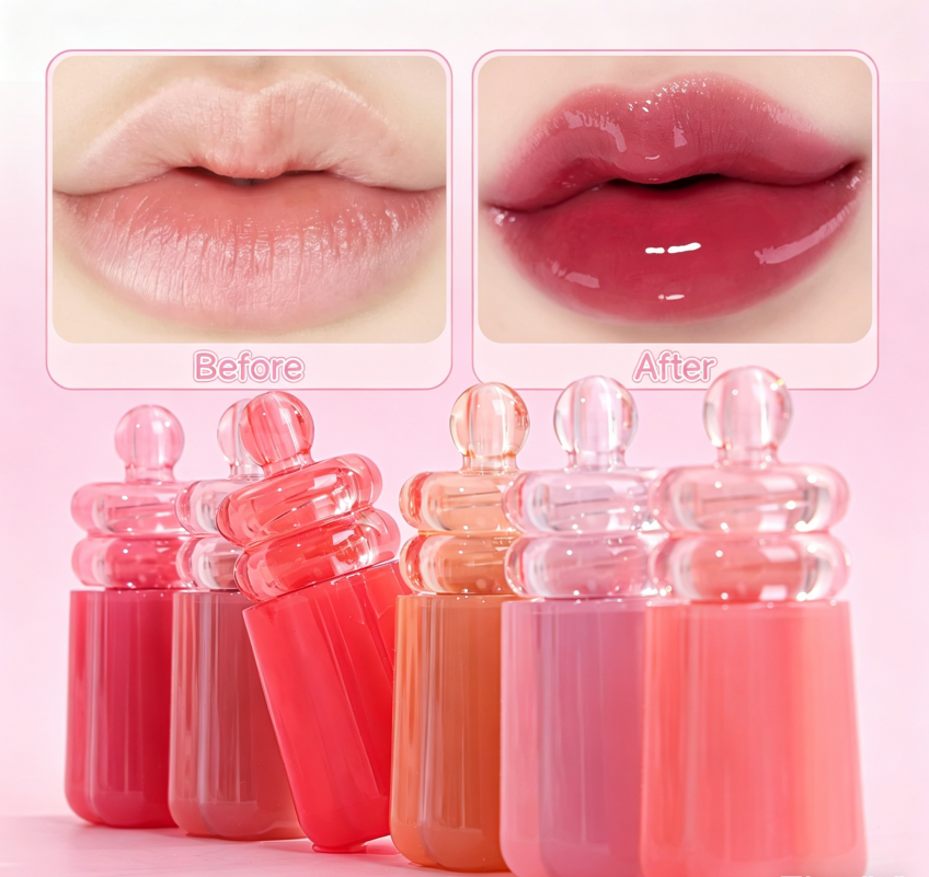 Private Logo Glossy Plumping Lip Gloss Low MOQ