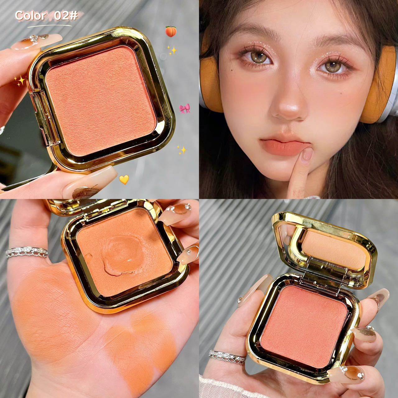 Private Logo Face Makeup Blush Blusher Pressed