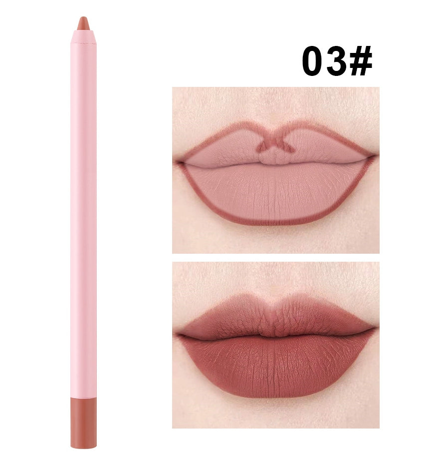 OEM Matte Waterproof Pink Lipliner Pencil