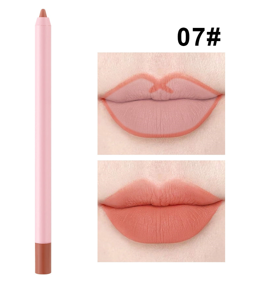 OEM Matte Waterproof Pink Lipliner Pencil