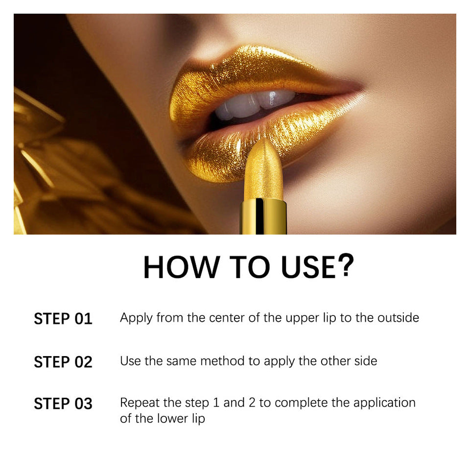 Golden Matte Lipstick OEM Private Logo