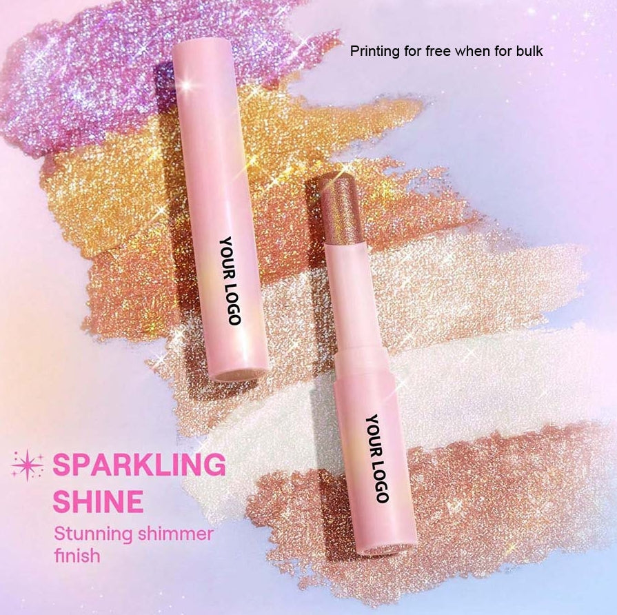 Private Logo Shimmer Eyeshadow Stick Highlighter Stick LOQ MOQ