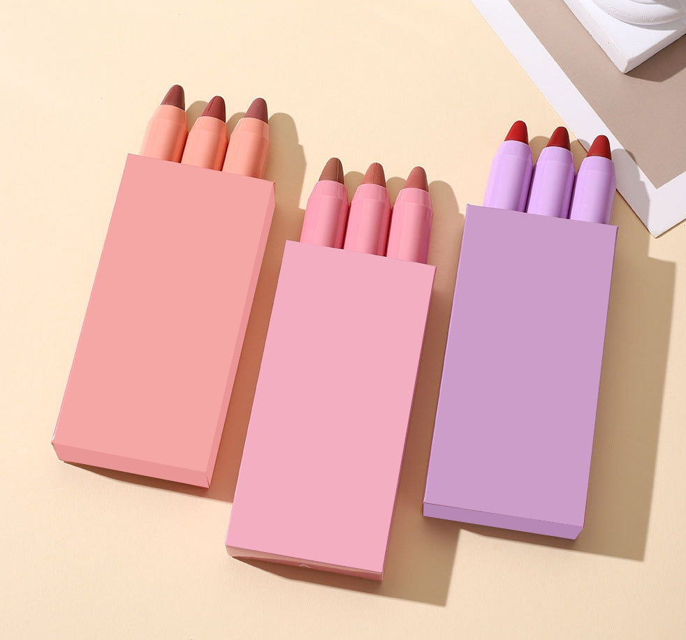 Matte Lipstck Cream OEM 3pcs one set
