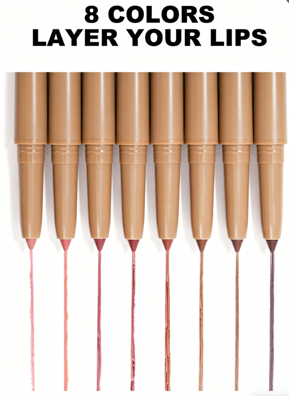 Private Logo Double Sides Matte Lip Liner Waterproof Low MOQ