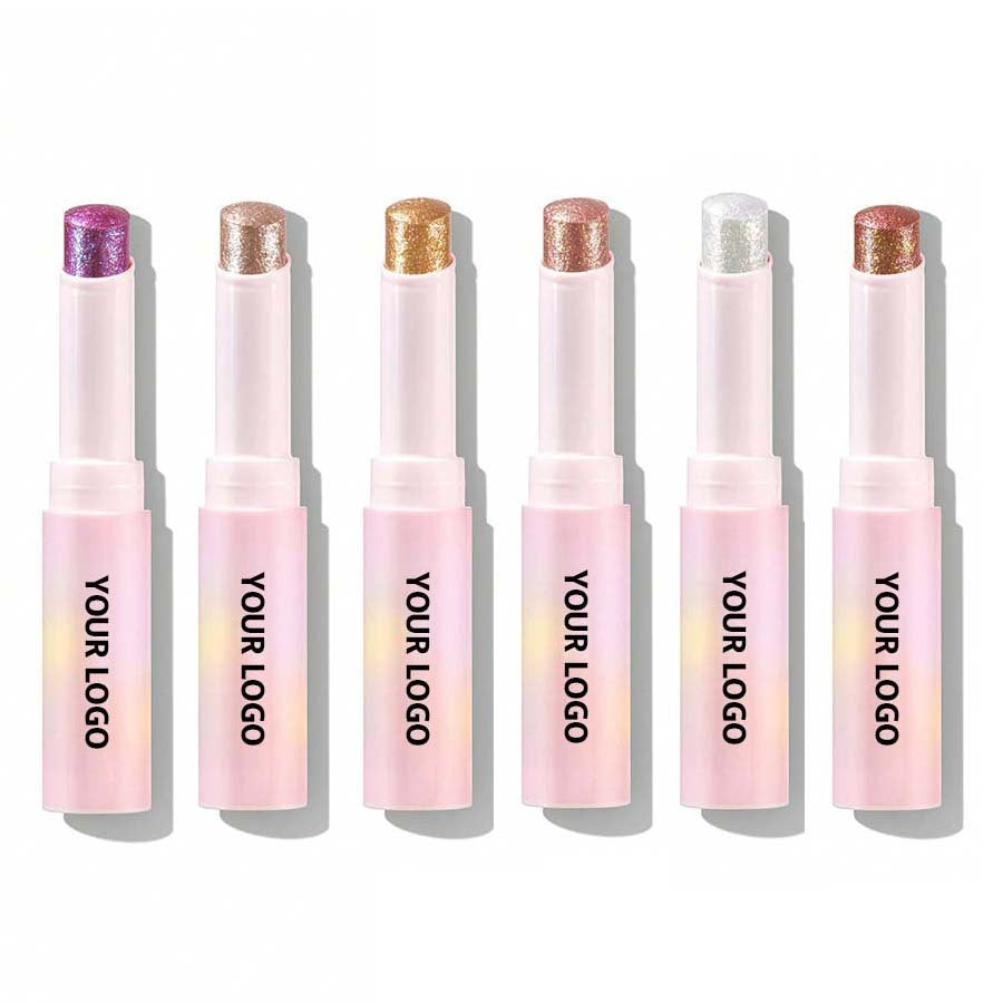 Private Logo Shimmer Eyeshadow Stick Highlighter Stick LOQ MOQ