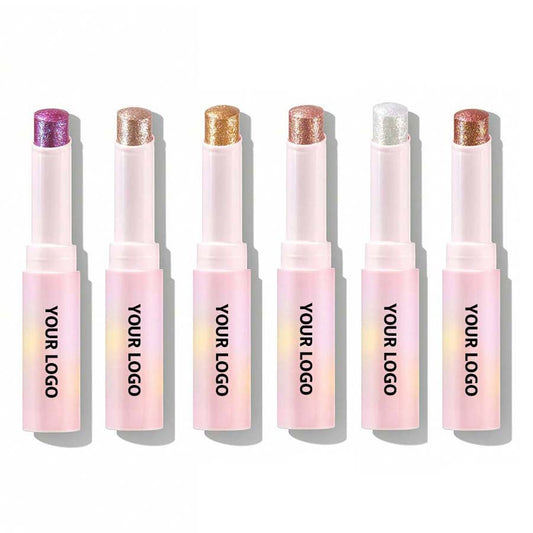 Private Logo Shimmer Eyeshadow Stick Highlighter Stick LOQ MOQ