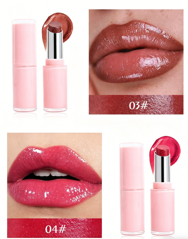Private Logo Shimmer Lip Gloss Lipstick Low MOQ