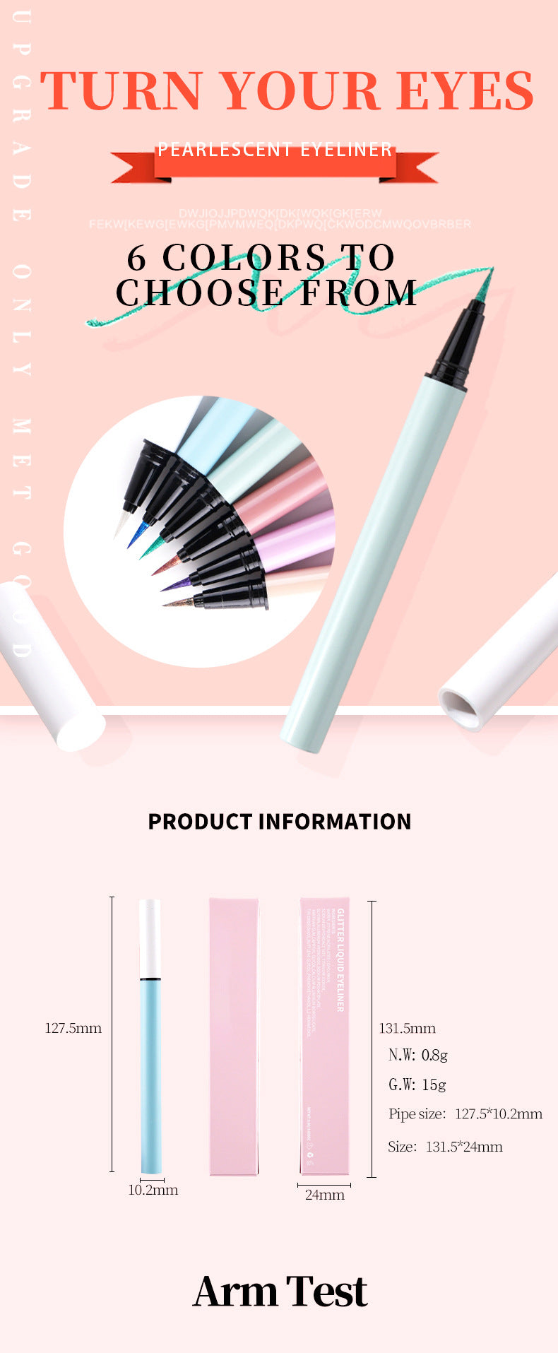 Waterproof Shimmer Eyeliner Pencil OEM