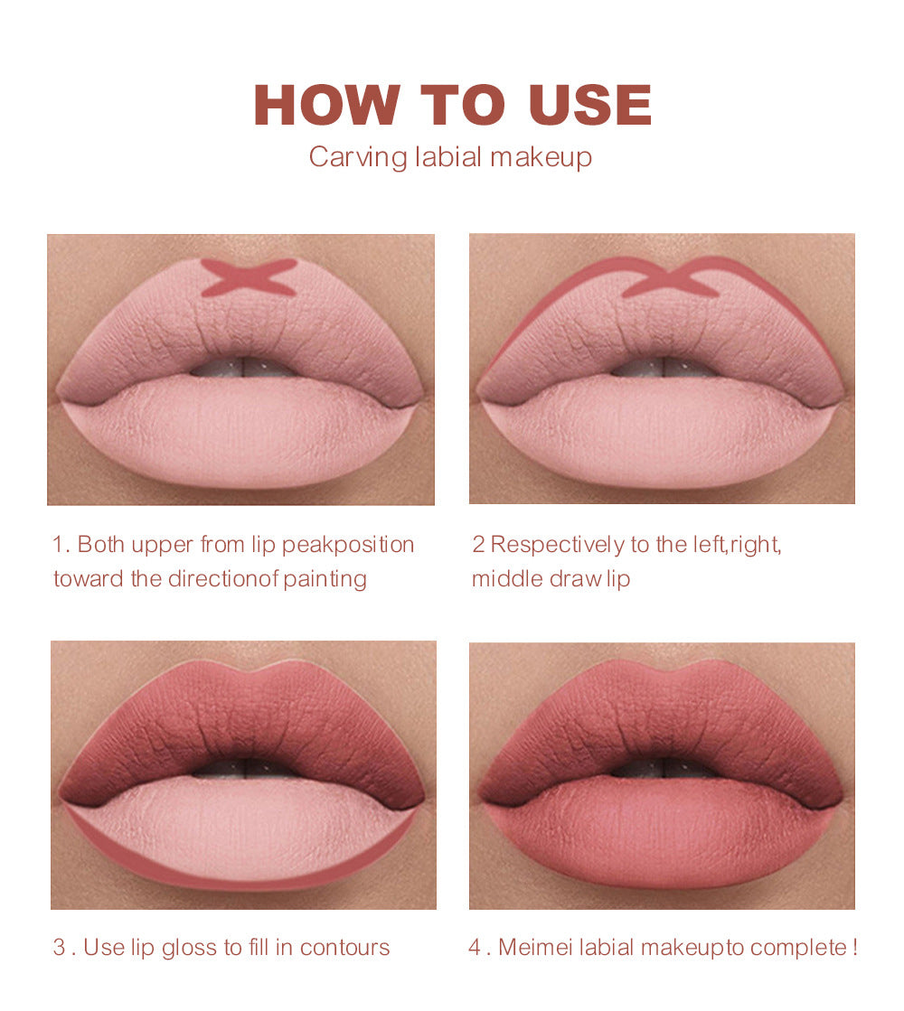 OEM Matte Waterproof Pink Lipliner Pencil